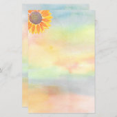 ひまわり水彩紙シート (正面/裏面)