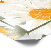 ひまわり水彩結婚シーティングチャートプリント フォトプリント            (角)