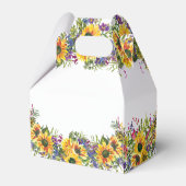 ひまわり水彩誕生日お願い箱 フェイバーボックス (裏面サイド)