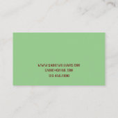 ひまわり水彩野草黄色 名刺 (裏面)