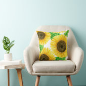 ひまわり水彩 クッション (椅子)