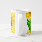ひまわり水彩 ジャンボコーヒーマグカップ (裏面)