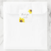 ひまわり水彩 スクエアシール (バッグ)