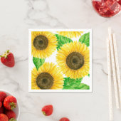 ひまわり水彩 スタンダードカクテルナプキン (インサイチュ)