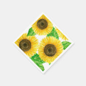 ひまわり水彩 スタンダードカクテルナプキン (角)