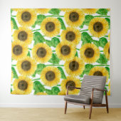 ひまわり水彩 タペストリー (インサイチュ(横))