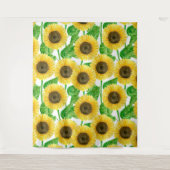 ひまわり水彩 タペストリー (正面)