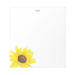 ひまわり水彩 ノートパッド