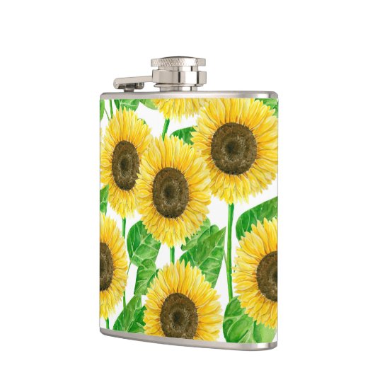 ひまわり水彩 フラスク (左)