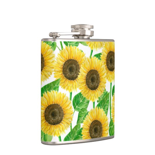 ひまわり水彩 フラスク (右)