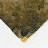 ひまわり水彩 フリースブランケット (角)