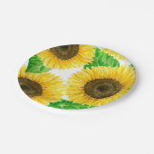 ひまわり水彩 ペーパープレート (アングル)