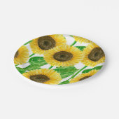 ひまわり水彩 ペーパープレート (アングル)