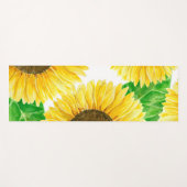 ひまわり水彩 ヨガマット (正面(横))