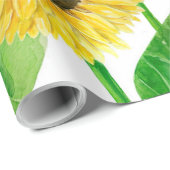 ひまわり水彩 ラッピングペーパー (ロールコーナー)