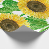 ひまわり水彩 ラッピングペーパー (角)