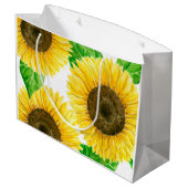ひまわり水彩 ラージペーパーバッグ (裏面アングル)