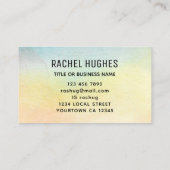 ひまわり水彩 名刺 (裏面)