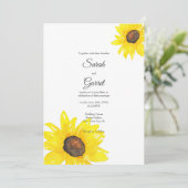 ひまわり水彩 招待状 (スタンド正面)
