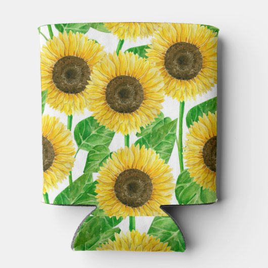 ひまわり水彩 缶クーラー (裏面)