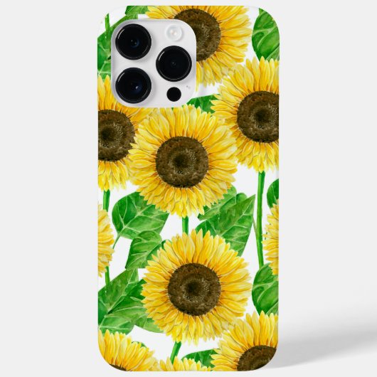 ひまわり水彩 Case-Mate iPhoneケース (裏面)
