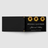 ひまわり水滴結婚の ゲストブック (全面)