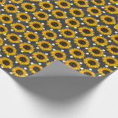 ひまわり水玉模様 ラッピングペーパー (角)