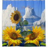 ひまわり氷河シャワーカーテン シャワーカーテン (正面)