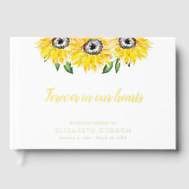 ひまわり永遠に私たちのハート葬儀で ゲストブック