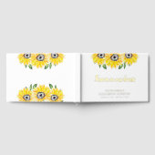 ひまわり永遠に私たちのハート葬儀で ゲストブック (全面)