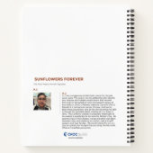 ひまわり永遠 – Kids Art for CHOC ノートブック (裏面)