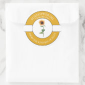 ひまわり油ラベル ラウンドシール (バッグ)