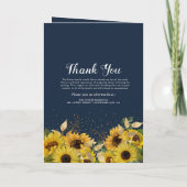 ひまわり海軍金ゴールドエレガント葬儀プログラム プログラム (裏面)