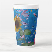 ひまわり海魚ラテマグカップ カフェラテマグ (正面)