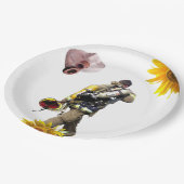 ひまわり消防士紙プレート ペーパープレート (アングル)