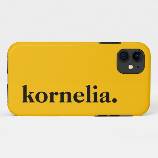 ひまわり無地の黄色エレガント色名 Case-Mate iPhoneケース (裏面(横))