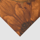 ひまわり焼きオレンジ秋ヴィンテージフローラ 薄葉紙 (詳細)