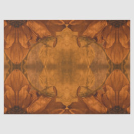 ひまわり焼きオレンジ秋ヴィンテージフローラ 薄葉紙