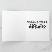 ひまわり特大誕生日グリーティングカード カード (内部)