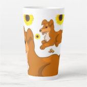 ひまわり犬ラテマグ カフェラテマグ (正面)