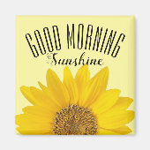 ひまわり独身のグッドモーニングサンシャイン マグネット (正面)