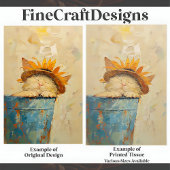 ひまわり猫お洒落昼寝絵画油スタイルC3L 薄葉紙