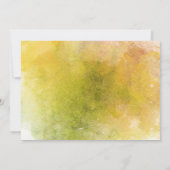 ひまわり瓶素朴フローラ水彩赤ちゃんシャワー 招待状 (裏面)