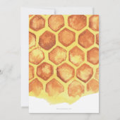 ひまわり甘いバビーハニービーベイビーシャワー 招待状 (裏面)