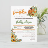 ひまわり甘いリトルカボチャ男女兼用 招待状 (スタンド正面)