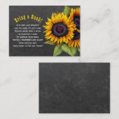 ひまわり用のベビーは、本の挿入カードを持ってくる エンクロージャーカード (正面/裏面)