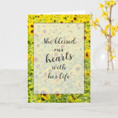 ひまわり畑お見舞いカード カード (黄色い花)