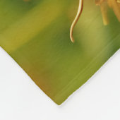 ひまわり畑で愛らしいジンジャーキッチン フリースブランケット (角)