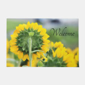ひまわり畑のウェルカムマットで ドアマット (正面)