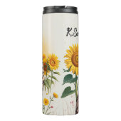 ひまわり畑のチーター タンブラー (裏面)